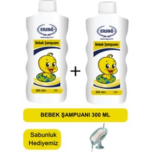 Ersağ Bebek Şampuanı (2ADET) 300 ml + ( Sabunluk Hediyemiz ) 163-18
