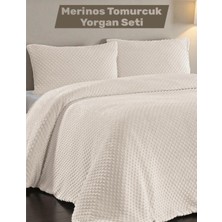 Merinos Velora Çift Kişilik Tomurcuk Comforter Yorgan Seti - 3 Parça - 220X240 cm - Orijinal Pvc Çanta