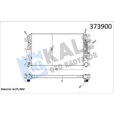 Kale Mtxdpn Radyatör Sprinter 06 Crafter 06 2.5tdi Ac Klimasiz Mek Al/pl/brz 680X412X32