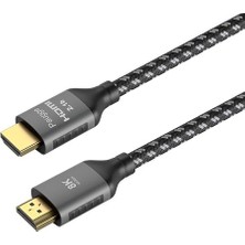 CetKing Ultra Sertifikalı Hdmı® 2.1b Kablo - (2.1b/2.1/2.0b/2.0/1.4) 10K, 8k 60Hz, 4K 240Hz 165Hz 144Hz 120Hz 60Hz, Earc, Hdcp2.3, Hdr, D-Hdr, Dolby Vision, Dolby Atmos (2m)