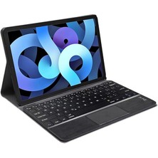 CetKing iPad Air 4.nesil 10.9 Inch 2020 Bluetooth Touchpad Klavye + Standlı Kılıf - Bkk5