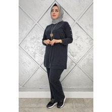 Pys Giyim Kadın Kol Kısmı Çıt Çıt Detaylı Kolyeli Tesettür Takım