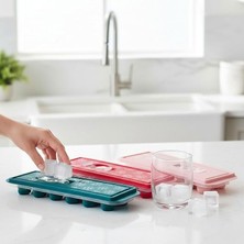 CetKing 2 Adet Silikon Tabanlı Buzluk, 12'li Buz Kalıbı, Pratik ve Esnek Silikon Tabanlı Buzluk Seti - Içeceklerinizi Serin Tutun!