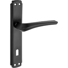 Çelebi Kapıkolları Venüs Kol Aynalı Siyah Oda Kapı Kolu