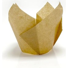 CetKing Hediye Sepeti 100'LÜ Klasik Lale Kapsül Kraft Muffin Kek Kalıbı, Tulip, Safari Konsept, Cupcake Kağıdı Doğum Günü Parti Dekorasyonu Için