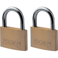 CetKing Lock CAD40T 2 Adet Masif Pirinçten Yapılmış Anahtarlı Büyük Asma Kilit Paketi, Altın Rengi, 5,4 x 4 x 1 cm
