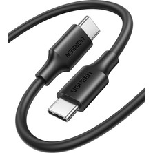 CetKing USB C To USB C 3A Hızlı Şarj ve Data Kablosu Siyah 2 Metre