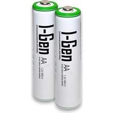 CetKing B154 2 Adet Aa 1100 Mah Şarjlı Kalem Pil 1.2V Ni-Mh Solar Aydınlatma Uyumlu
