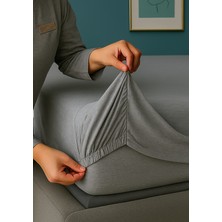 Navessa Home Collection Gri Lastikli Çarşaf - Pamuklu, Tek, Çift Kişilik | Ütü Istemez - Ev, Yurt, Oteller Için Uygundur