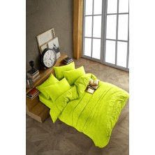 Navessa Home Collection Fıstık Yeşili Çift Kişilik Nevresim Takımı | Pamuklu Kumaş, Lastikli Çarşaflı, Yumuşak ve Terletmez