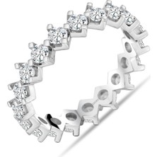 Keops Pırlanta F Renk 1.50 Karat Pırlanta Tamtur Çapraz Yüzük - Idl Sertifikalı