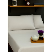 Navessa Home Collection Beyaz Lastikli Çarşaf | Tek , Çift Kişilik - Pamuklu, Ütü Istemez, Yakmaz, Ev Yurt Kullanımına Uygun