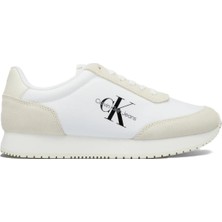 Calvin Klein Retro Runner Low Lace Womens Sneaker Kadın Günlük Spor Ayakkabı Beyaz