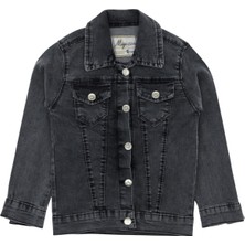 Crassi Kız Çocuk Kot Ceket Barbie Baskılı