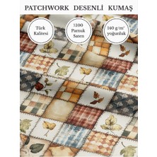 Fabricstown %100 Pamuk Saten Patchwork Kumaş – 155×100 cm – Dikiş ve Dıy Için