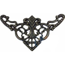 TE Dükkan Buğz Dekoratif Köşe Süsü, Köşelik - Büyük, 31X55MM, Antik, 1 Adet