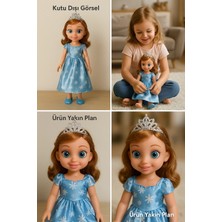 TE Dükkan Buğz Eliza Konuşan Prenses Moda Bebek Taçlı, Işıltılı Elbiseli, Kutulu Oyuncak Bebek