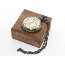 Livenda Ahşap Kutulu Pirinç Köstekli Saat 16141