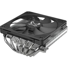 CetKing Big Shuriken 4 Low Profile Cpu Cooler, 120MM Slim Fan, Intel & Amd Uyumlu, Sessiz Işlemci Soğutucu - Siyah
