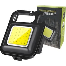 CetKing LED Fener Taşınabilir Çok Fonksiyonlu, Yüksek Lümen, Cob Anahtarlık, Dış Mekan Için Şarj Edilebilir Acil Durum Işığı, Mini Kamp Feneri