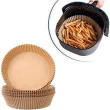 CetKing Air Fryer Pişirme Yağlı Kağıdı Yağ Geçirmez Yapışmaz Gıda Bir Çok Modele Uyumlu Pişirme Kağıdı Yuvarlak Tabak Model