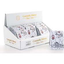 Livenda Taşlı Istanbul Tasarımı El Aynası Ince LIV503