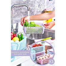 Poomy 3 Adet 3500 ml Süzgeçli Saklama Kabı Seti /can.hh.4