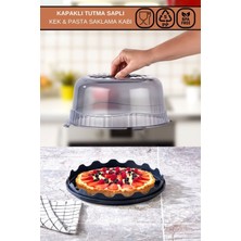 Poomy Pasta Kek Börek Borcam Taşıma ve Saklama Kabı Platin