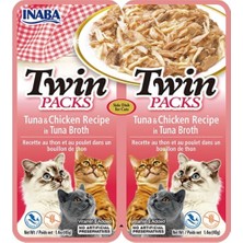 Ciao Twins Churu Ton Balıklı ve Tavuklu Kedi Çorbası 2 x 40 gr