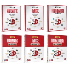 3D Yayınları 3D 2025 8. Sınıf Lgs Matematik + Türkçe + Fen Bilimleri Similasyon Deneme + Soru Seti 6 Kitap