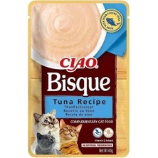 Ciao Bisque Ton Balıklı Sıvı Krema Kedi Ödülü 40 gr