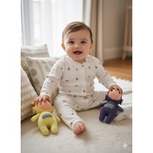 Şimo Butik Bebek Tulum 0-9 Ay Rahat Nefes Alan Çıtçıtlı  %100 Saf Pamuk Yumuşacık Anti Alerjik Çiçekli