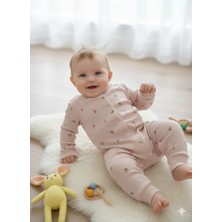 Şimo Butik Bebek Tulum 0-9 Ay Rahat Nefes Alan Çıtçıtlı  %100 Saf Pamuk Yumuşacık Anti Alerjik Çiçekli