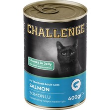 Challenge Somonlu Kısırlaştırılmış Yetişkin Kedi Konservesi 400 gr