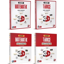 3D Yayınları 3D 2025 8. Sınıf Lgs Matematik + Türkçe Similasyon Deneme + Soru Seti 4 Kitap