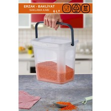 Poomy 2 Adet Tutma Saplı Erzak-Bakliyat Saklama Kabı