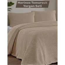Merinos Velora Çift Kişilik Tomurcuk Comforter Yorgan Seti - 3 Parça - 220X240 cm - Orijinal Pvc Çanta
