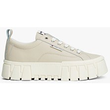 Tommy Hilfiger Tj Vulc Leather Kadın Platform Topuklu Sneaker