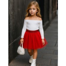 Zekids Kız Çocuk Beli Lastikli Tütü Etek