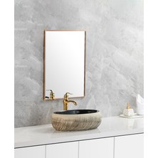 Harmeh Lüx Lavabo Siyah Kahve Barut Tonları