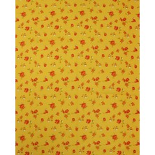 Sardo Kumaş Çiçek Desenli Dijital Baskılı Keten Kumaş / En 1,50 cm - Elbise , Perde ve Kırlent