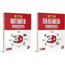 3D Yayınları 3D 2025 8. Sınıf Lgs Matematik + Fen Bilimleri Similasyon Deneme Seti 2 Kitap