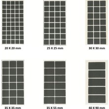 Pasific Zemin Koruyucu Yapışkanlı Keçe, Ses ve Çizik Önleyici Siyah Mobilya Keçesi 6 Parça