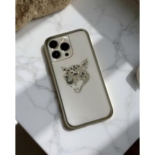 Kılıf House Iphone Uyumlu Lux Sert Şeffaf Taşlı Kılıf