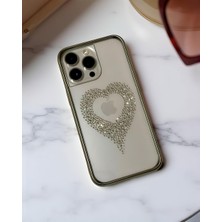 Kılıf House Iphone Uyumlu Lux Sert Şeffaf Taşlı Kılıf