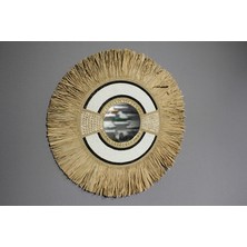 Livenda Hasırlı Duvar Aynası 3natural-3