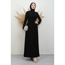 Gözde Penye Elbise Siyah