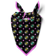 F112 Modabutik Göz Desenli Bandana