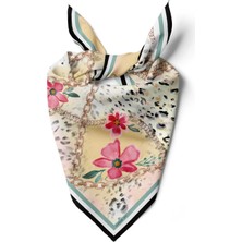 G22 Leopard Color Flowers Bandana