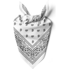 A4 Whıte Şallı Bandana DG12196